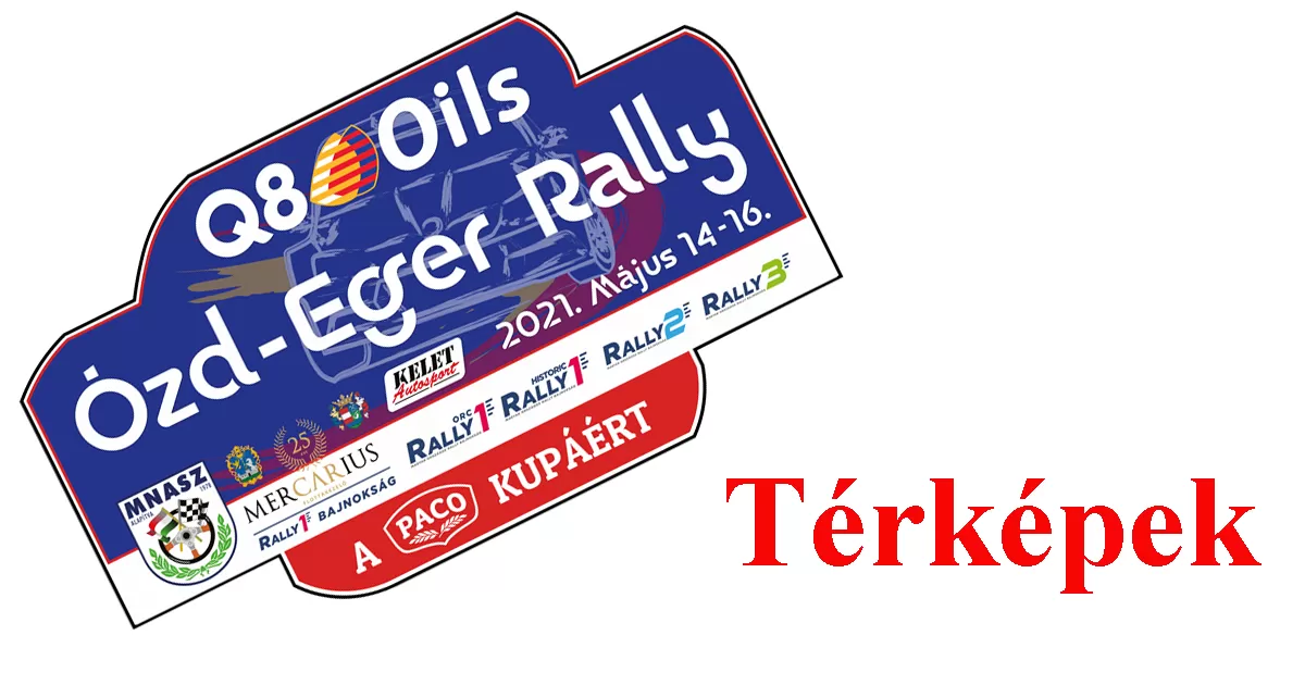 Q8 Oils Eger-Ózd Rally 2021 térképek
