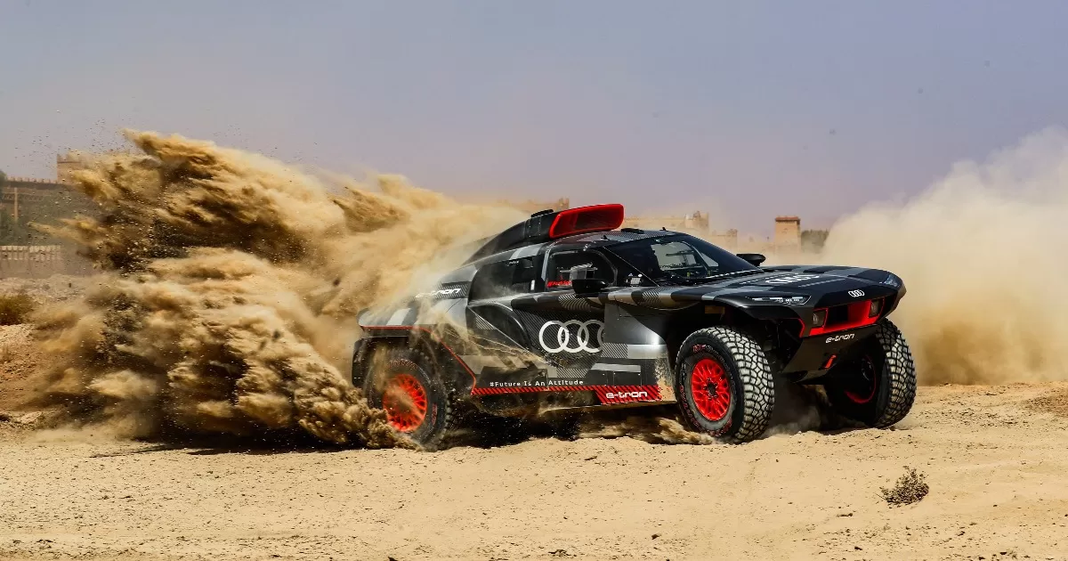 Audi RS Q e-tron Marokkó teszt
