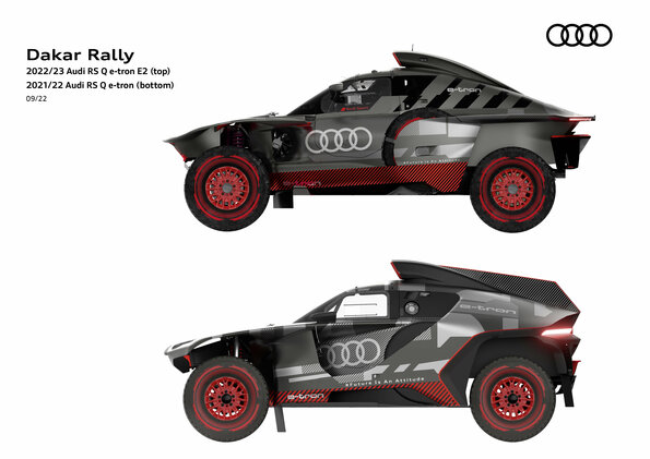 Audi RS Q e-tron VS Audi RS Q e-tron E2